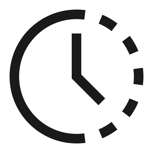 Delay icon, solid style, from Carbon