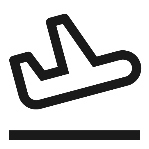 Departure icon, solid style, from Carbon