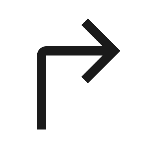 Direction right 01 icon, solid style, from Carbon