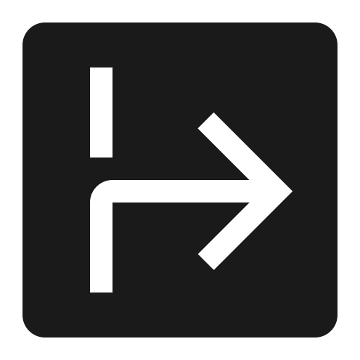 Direction right 02 filled icon, filled style, from Carbon