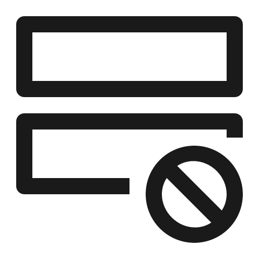 Disable step icon, solid style, from Carbon