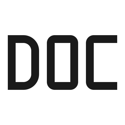 Doc icon, solid style, from Carbon