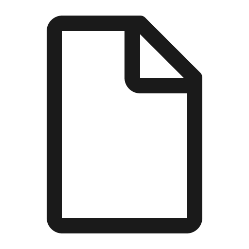 Document blank icon, solid style, from Carbon