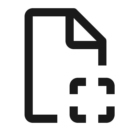 Document processor icon, solid style, from Carbon
