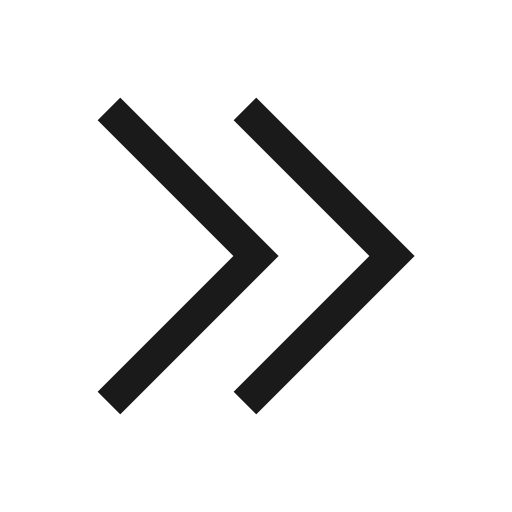 Double chevron right icon, solid style, from Carbon