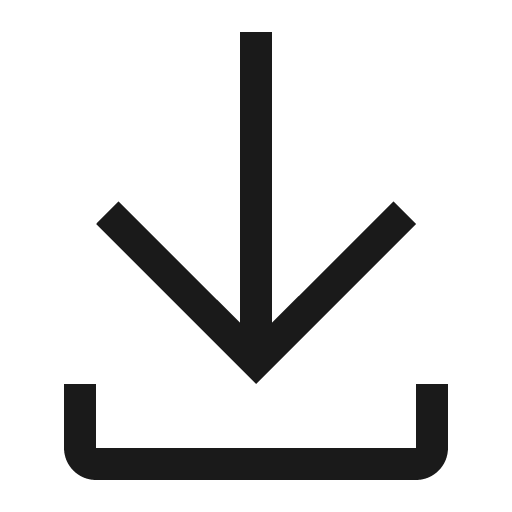 Download icon, solid style, from Carbon