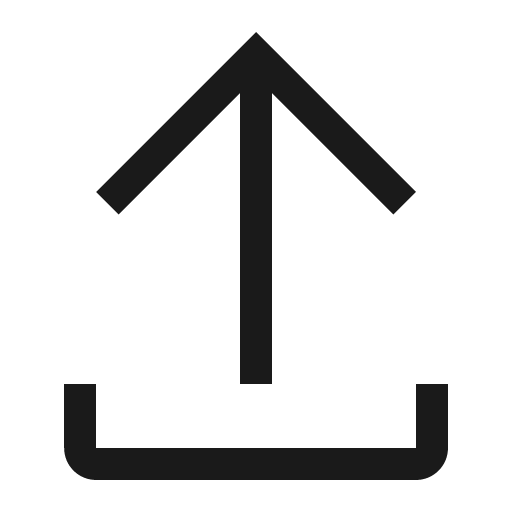 Export icon, solid style, from Carbon