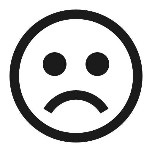 Face dissatisfied icon, solid style, from Carbon