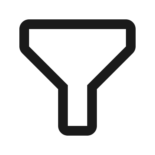 Filter icon, solid style, from Carbon