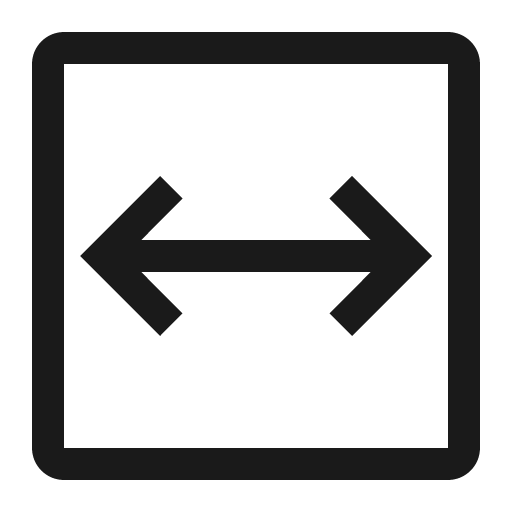 Fit to width icon, solid style, from Carbon