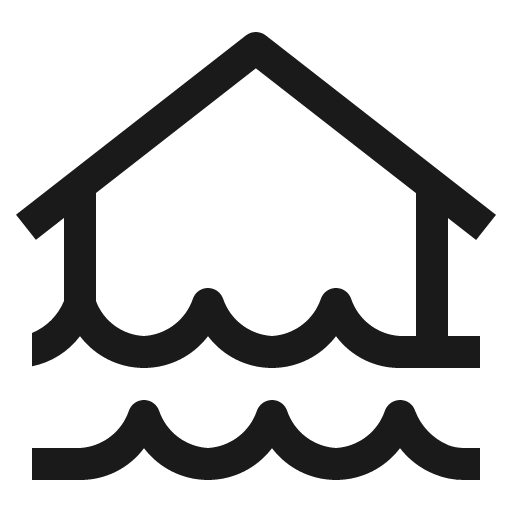 Flood icon, solid style, from Carbon