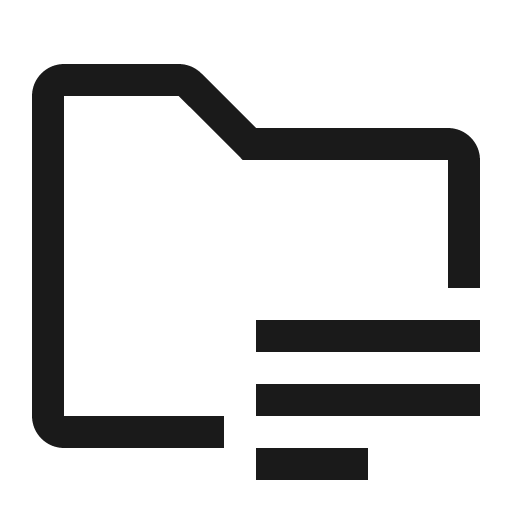 Folder details icon, solid style, from Carbon