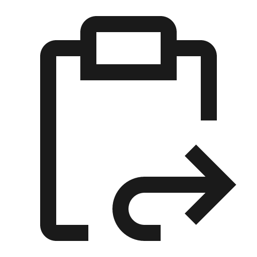 Follow up work order icon, solid style, from Carbon