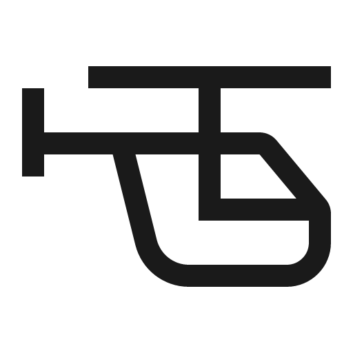 Helicopter icon, solid style, from Carbon