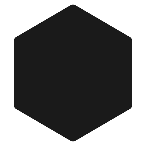 Hexagon vertical solid icon, filled style, from Carbon