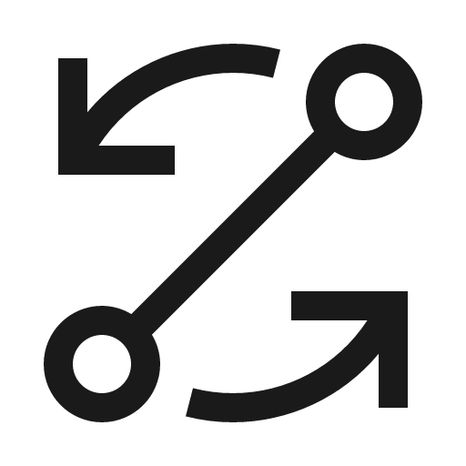 Ibm data replication icon, solid style, from Carbon