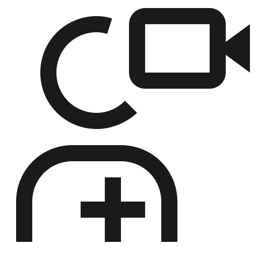 Ibm telehealth icon, solid style, from Carbon