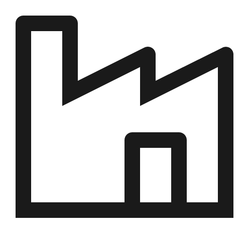 Industry icon, solid style, from Carbon