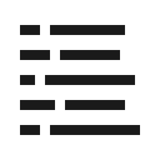 Key values icon, solid style, from Carbon