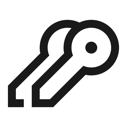 Keychain icon, solid style, from Carbon