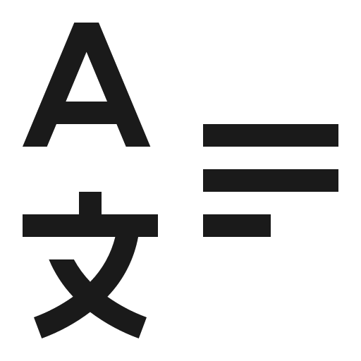 Language icon, solid style, from Carbon