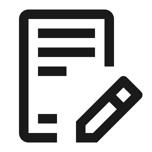License draft icon, solid style, from Carbon
