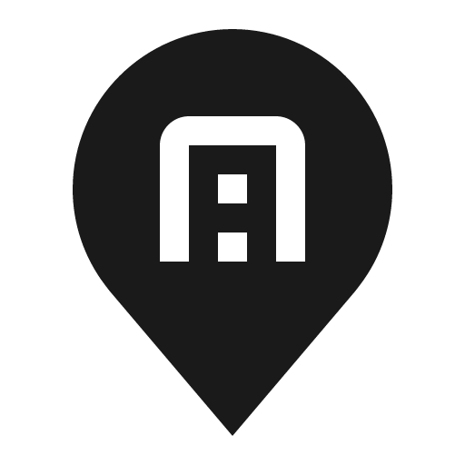 Location company filled icon, filled style, from Carbon