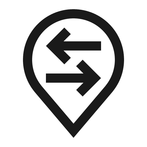Location switch icon, solid style, from Carbon
