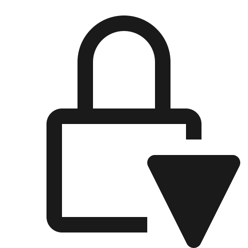 Locked and blocked icon, solid style, from Carbon