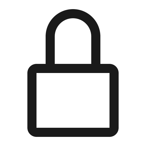 Locked icon, solid style, from Carbon