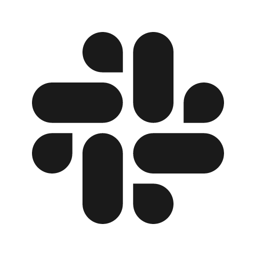Logo slack icon, solid style, from Carbon
