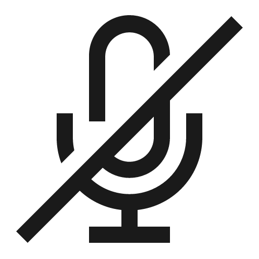 Microphone off icon, solid style, from Carbon