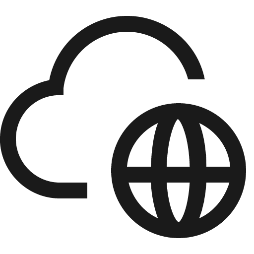 Network public icon, solid style, from Carbon