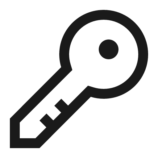 Password icon, solid style, from Carbon
