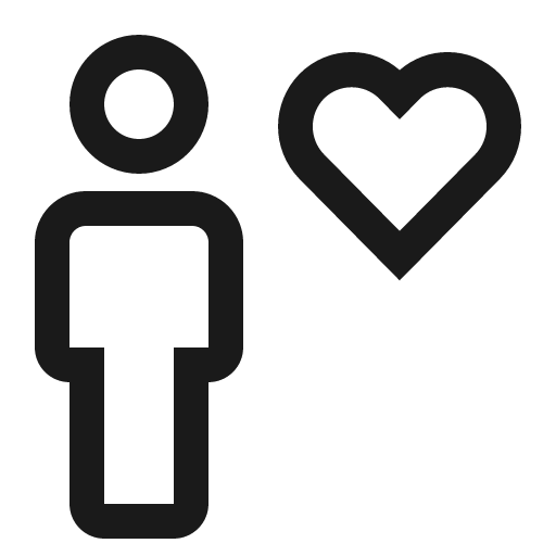 Person favorite icon, solid style, from Carbon