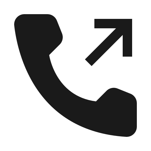 Phone outgoing filled icon, filled style, from Carbon