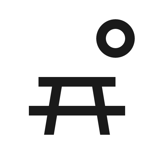 Picnic area icon, solid style, from Carbon