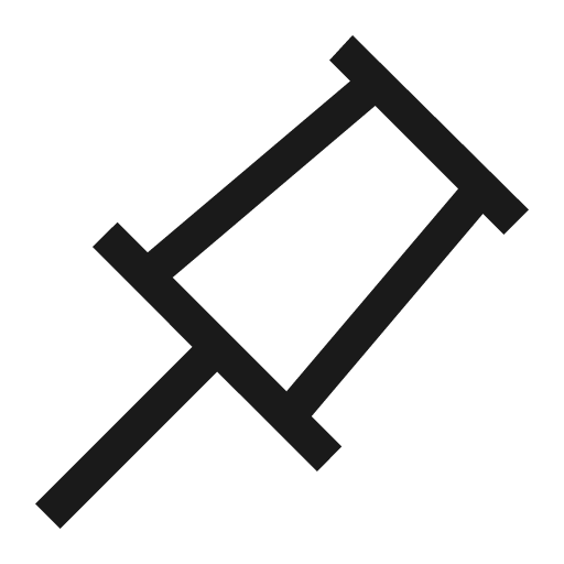 Pin icon, solid style, from Carbon