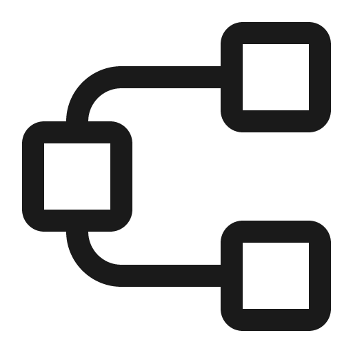 Pipelines icon, solid style, from Carbon