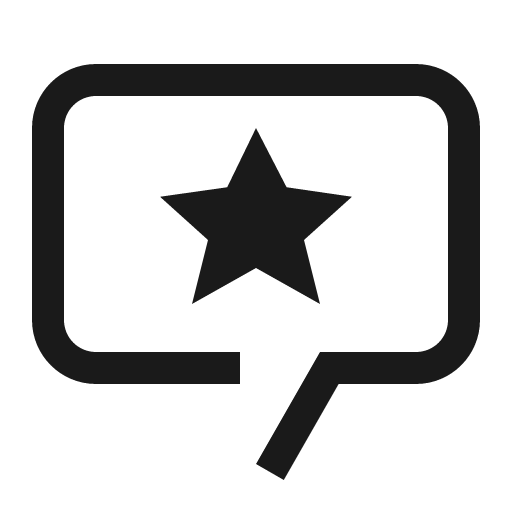 Review icon, solid style, from Carbon