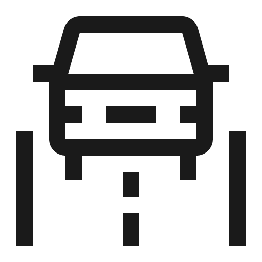 Road icon, solid style, from Carbon
