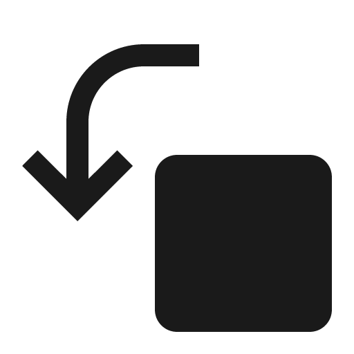 Rotate counterclockwise alt filled icon, filled style, from Carbon