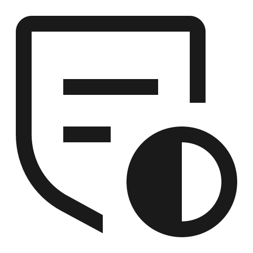 Rule partial icon, solid style, from Carbon