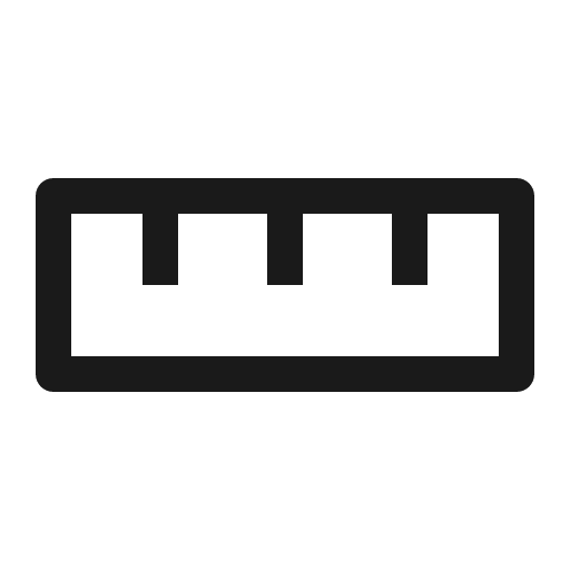 Ruler icon, solid style, from Carbon