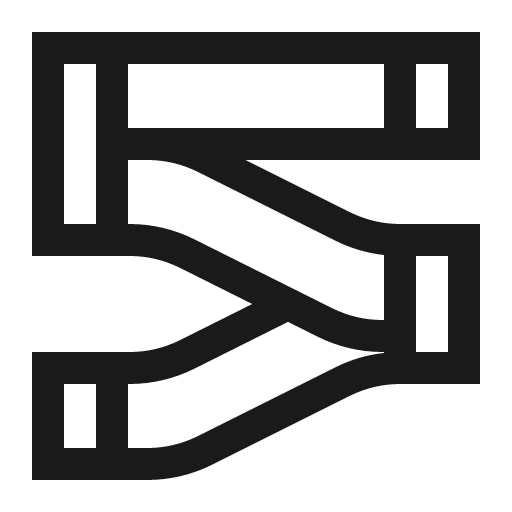 Sankey diagram alt icon, solid style, from Carbon