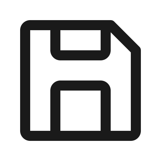 Save icon, solid style, from Carbon