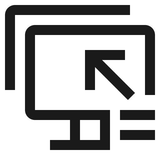 Screen map set icon, solid style, from Carbon