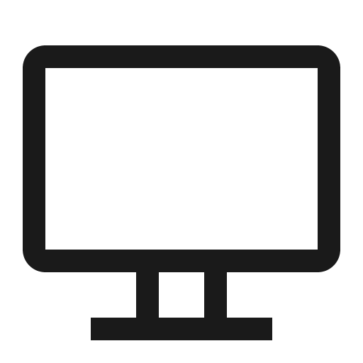 Screen icon, solid style, from Carbon