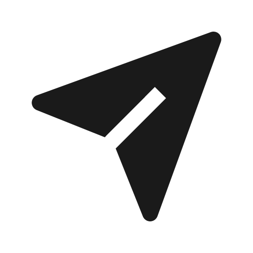 Send alt filled icon, filled style, from Carbon