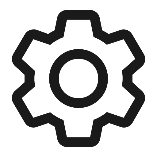 Settings icon, solid style, from Carbon